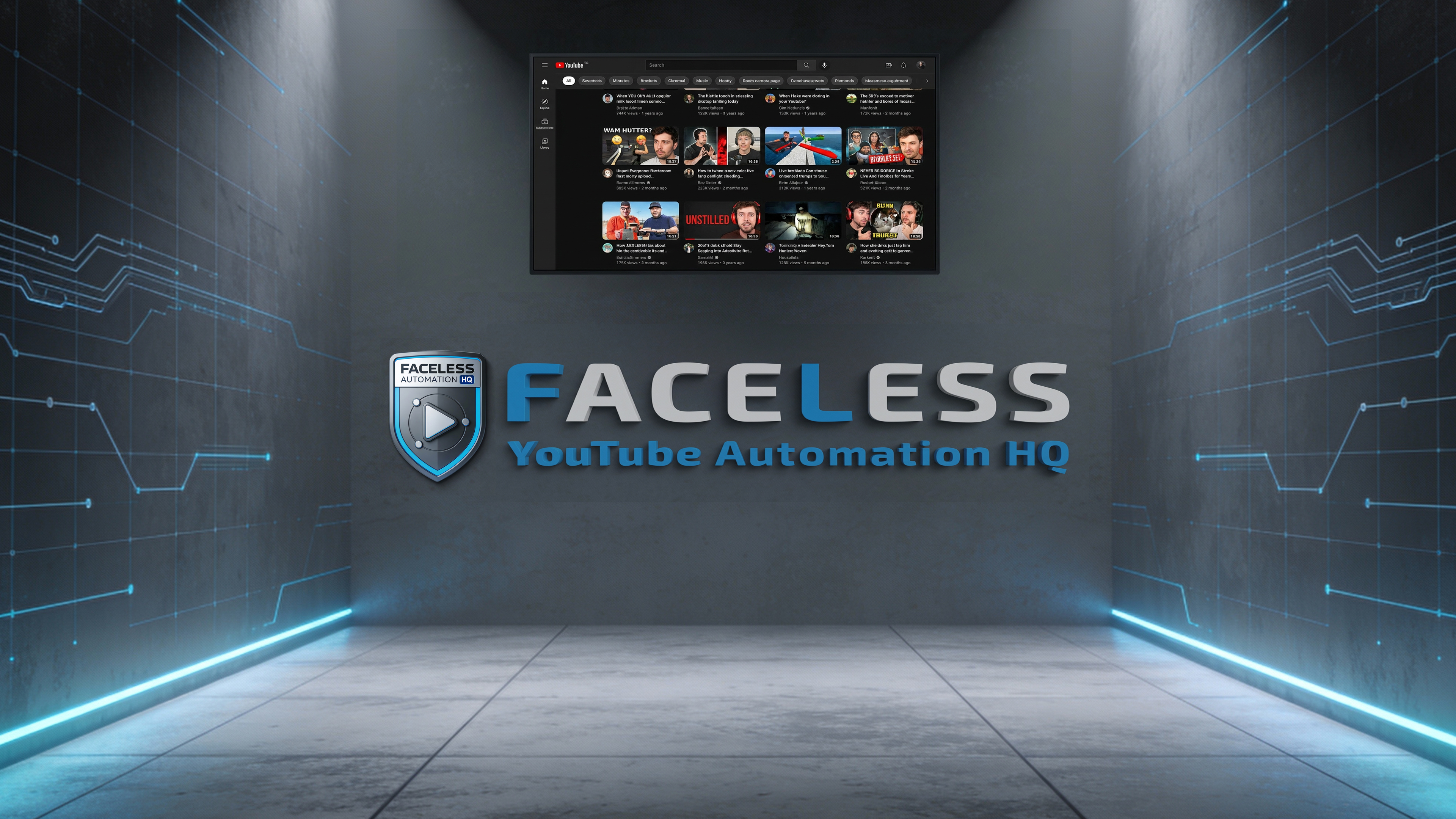 Faceless YouTube Automation HQ — Command Center