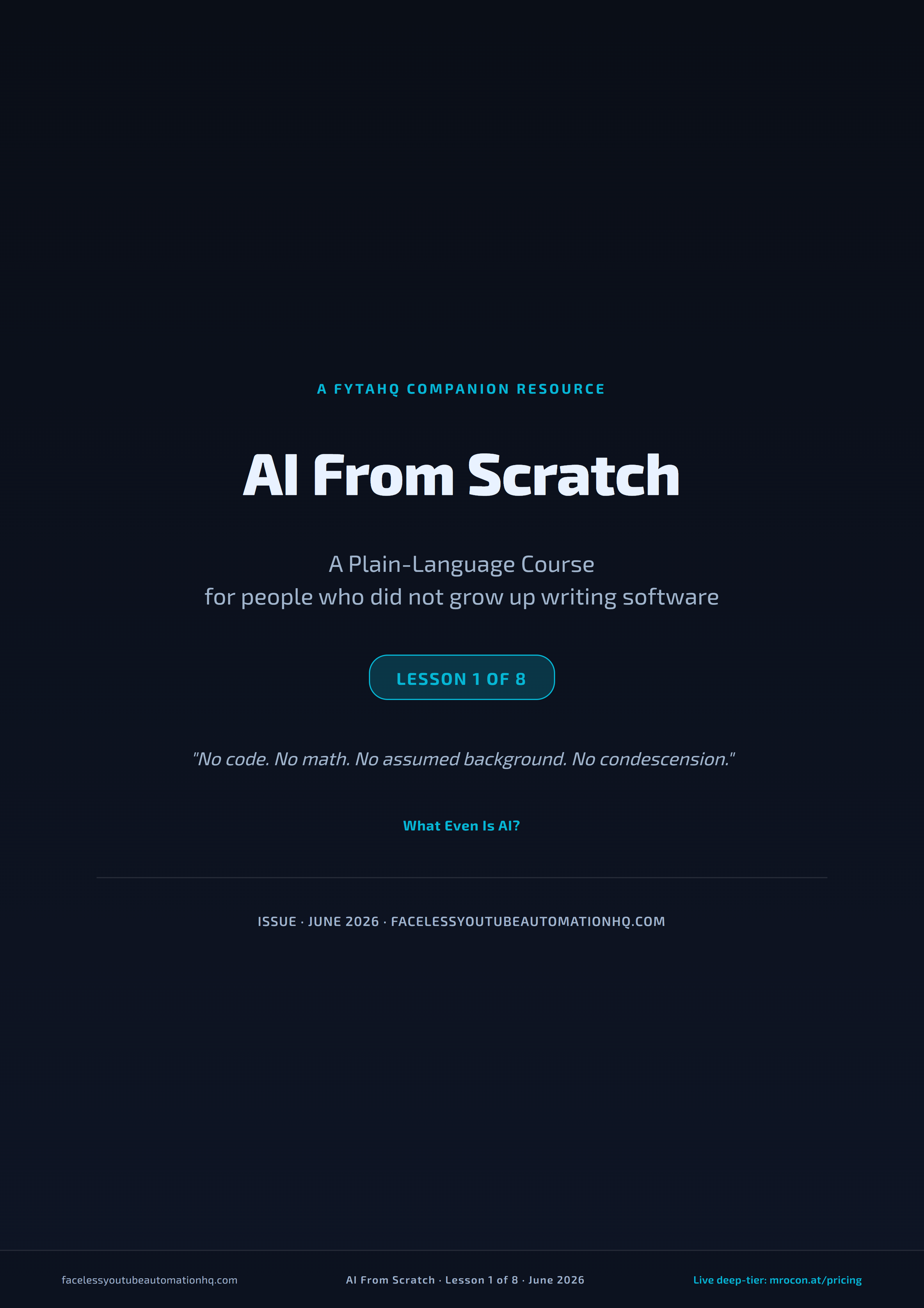 Lesson 1 — What Even Is AI? companion preview