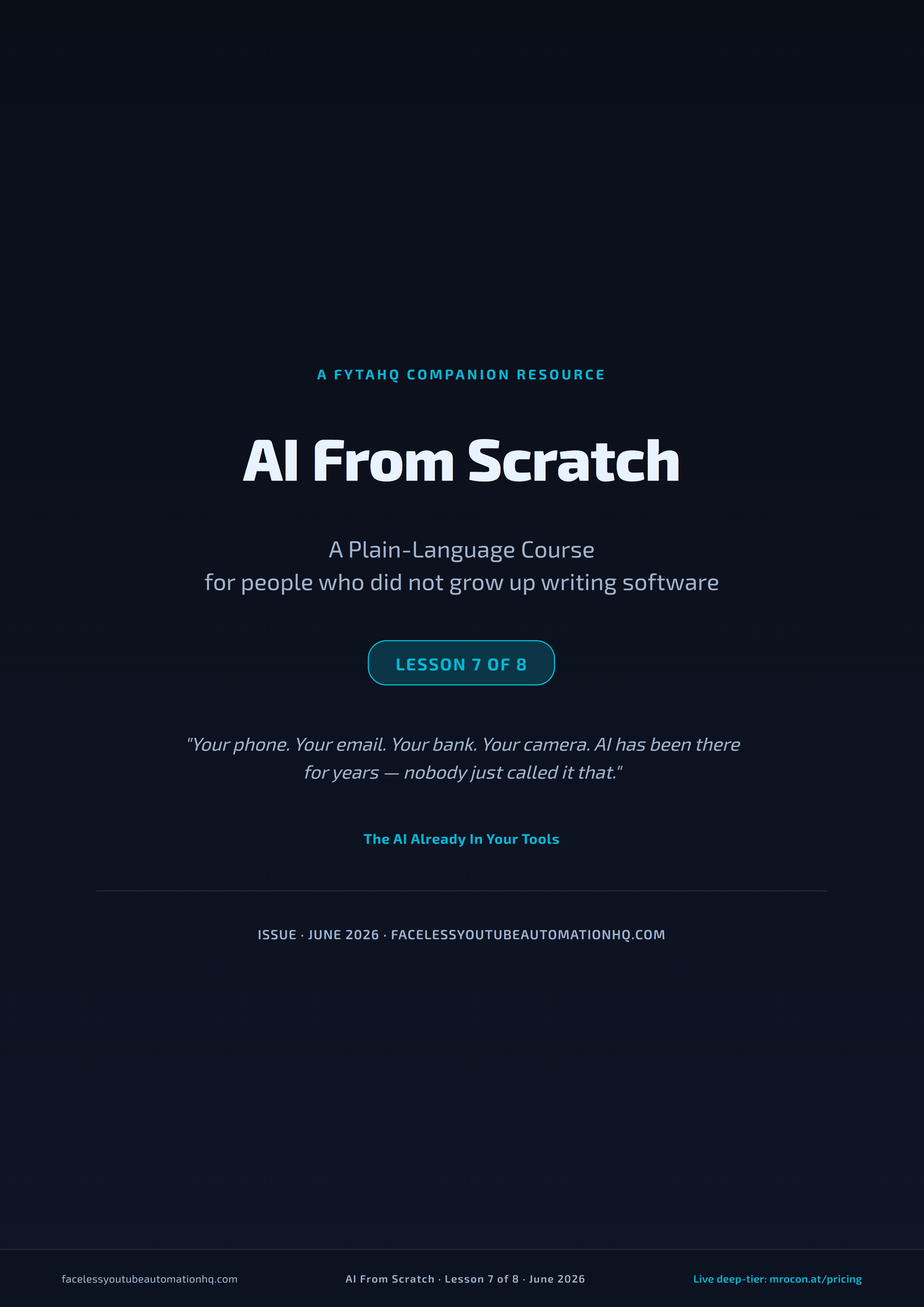 Lesson 7 — The AI Already In Your Tools companion preview