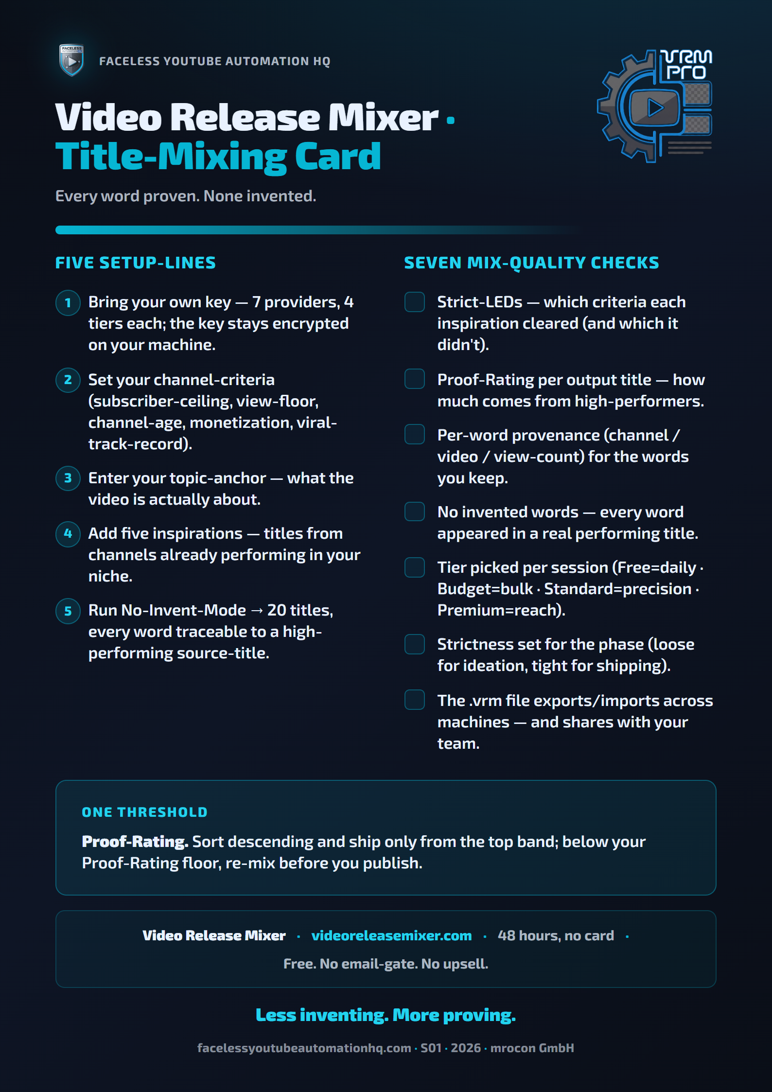 Video Release Mixer Title-Mixing Card preview